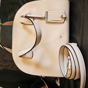 Kate Spade Cream Leather Two Way w/detachable adjustable strap